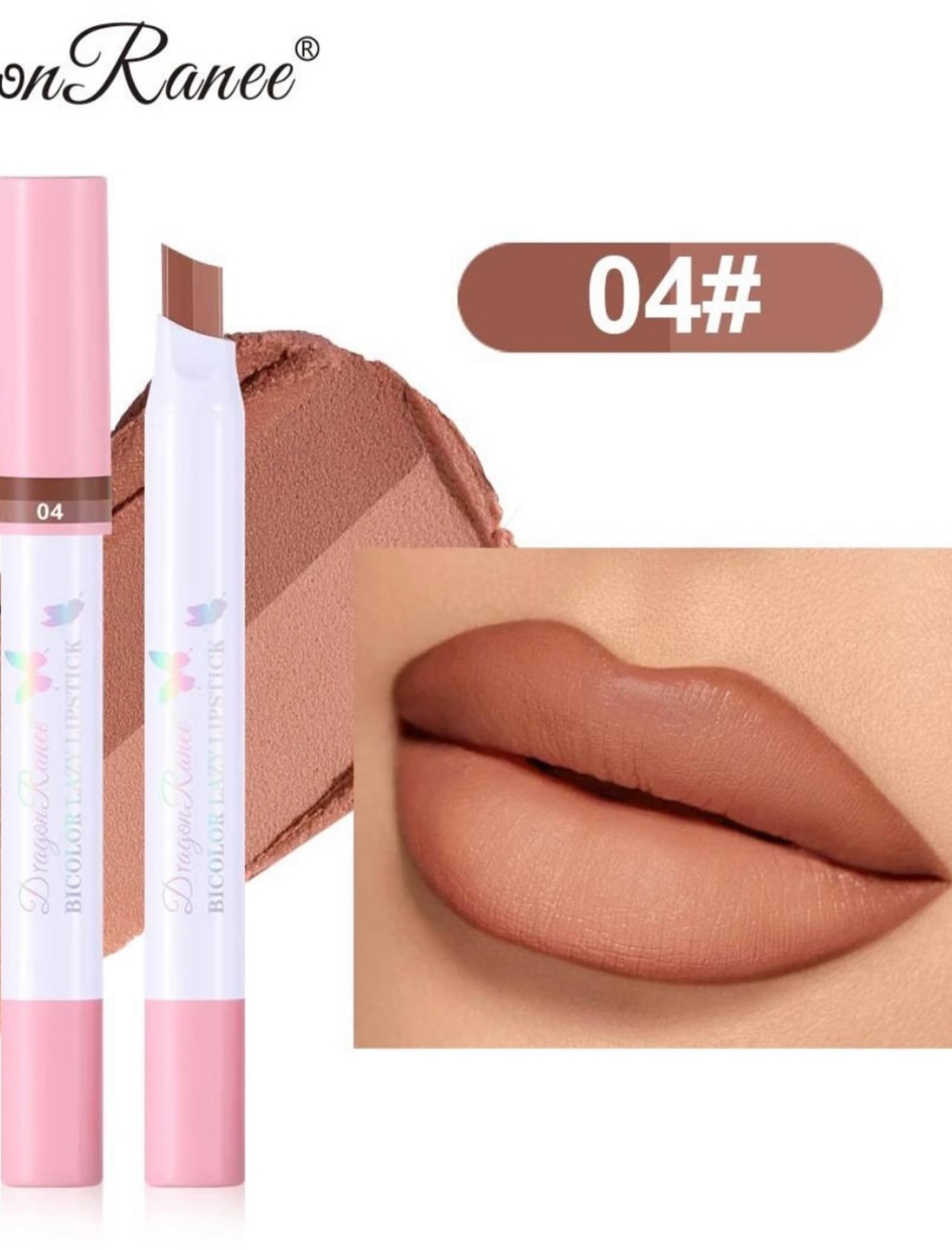 رژلب استیکی دورنگ دراگون شماره ۰۴