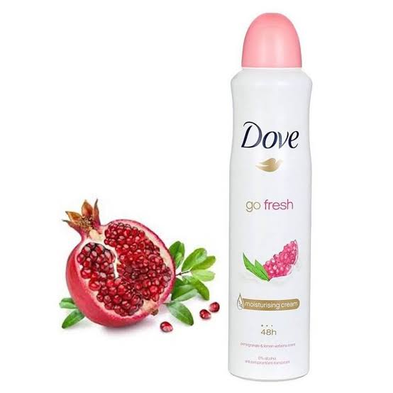 اسپری ضد تعریق زنانه داو Go Fresh رایحه انار حجم ۲۵۰ میلی‌لیتر ۷۲ ساعته